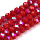 Swarovski Style Crystal Beads Red Iridescent 10mm Approximately 62pcs