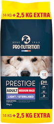 Flatazor Sterilized 16.5kg Dry Dog Food Light For Adult Neutered Dogs With Chicken Meat And Poultry