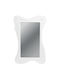 Wall Mirror with White Wooden Frame 89.5x60cm 1pcs