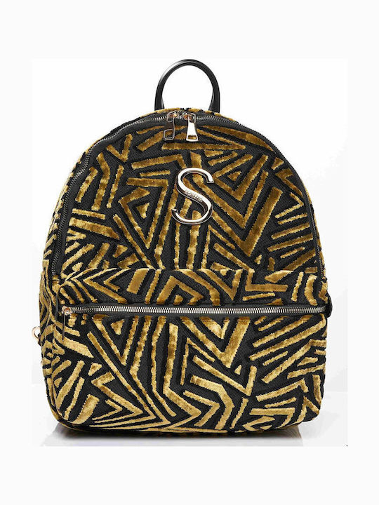 Sylvana Damenhandtasche Rucksack Schwarz