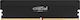 Crucial Pro OC DDR5 Memory with 1x16GB Module and Speed 6400 for Desktop