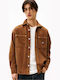 Long-sleeved Corduroy Shirt Brown