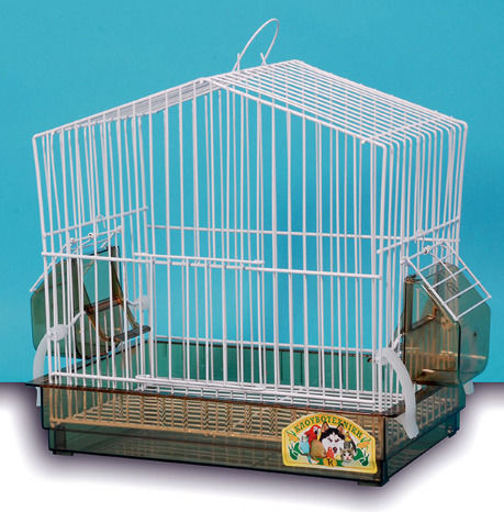 Klouvotechniki Mini House Cage White & Nickel Sp 29x19x28cm Klouvotechniki 8594000254164