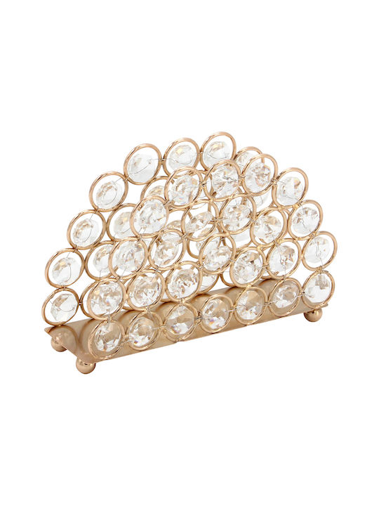 Keskor Metallic Napkin Holder Gold 14x4.5x10cm 52006
