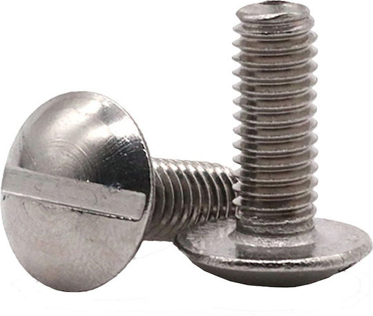 Maschinenschraube Isia Inox mit Durchmesser M6 und Länge 25mm 100Stück Τσιγκόβιδες