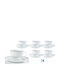 Galifas Set Tassen Kaffee aus Porzellan Weiß 90ml 12Stück