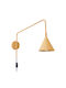 Sollux Klassisch Leuchte Wand mit Fassung E14 Gold 10cm