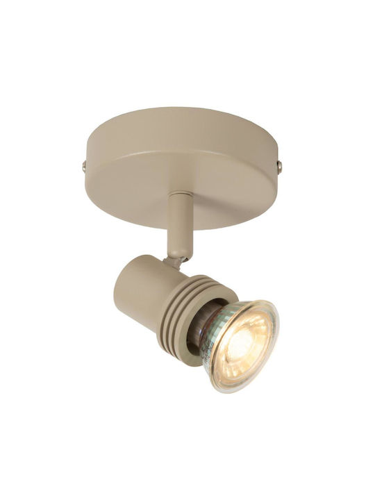 Lucide Lightning Kianti Spot mit 10 Lichtern und mit Fassung GU10 in Braun Farbe