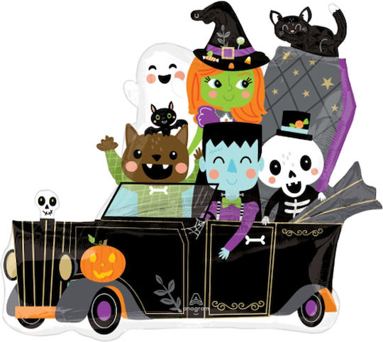 Luftballon Folie Halloween Monster Mingle Auto 76cm