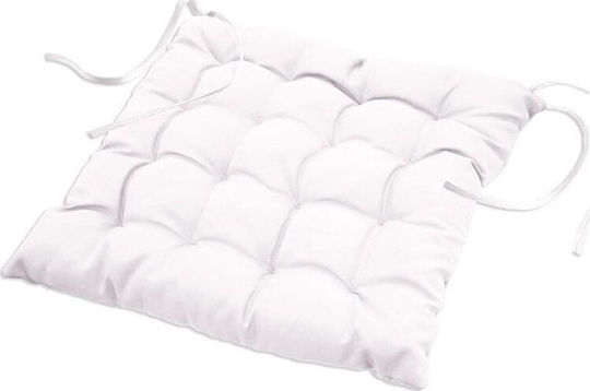 Douceur d'Intérieur Garden Chair Cushions White 40x40cm
