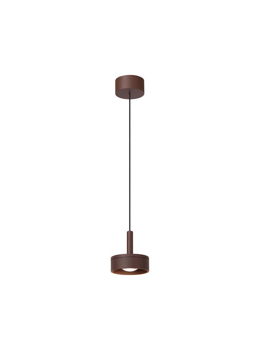 Lucide Lightning Lenz Pendant Light Orange 11x11cm
