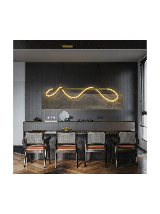 kelvo Glow Pendant Light White with Rope 120x35x50cm