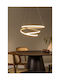 Lucide Lightning Espiral Κρεμαστό Φωτιστικό Καφέ LED με Ρυθμιζόμενο Λευκό Φως