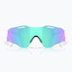 Oakley Cycling Glasses Cybr Zero with White Frame & Polarized / Photochromic Lenses