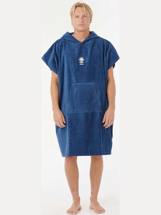 Rip Curl Cotton Beach Poncho Blue