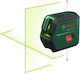 Bosch Advanced Level 2 Self-leveling Linear Laser Level Green Beam