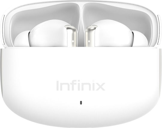 Infinix Xbuds NC XE28 Bluetooth Handsfree Ακουστικά με Αντοχή στον Ιδρώτα Λευκά