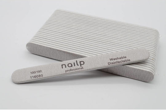 Nailp Straight Premium Zebra Nail File 100/180