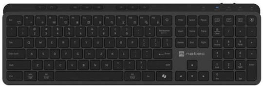 Natec Medusa Ασύρματο Bluetooth Πληκτρολόγιο Αγγλικό US
