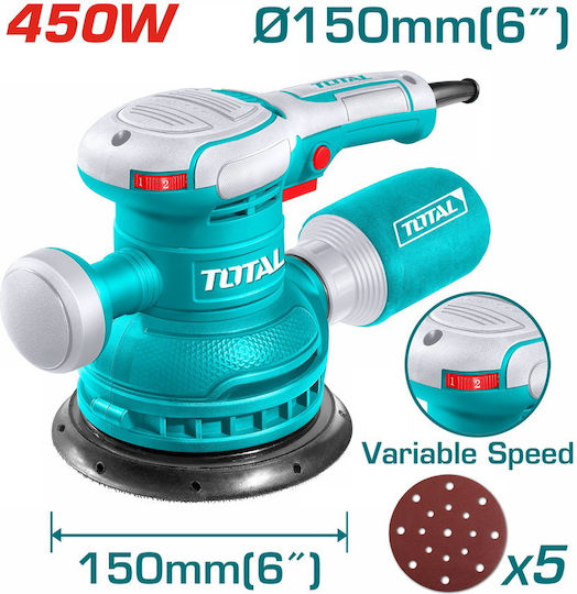 Total TF2061506 Έκκεντρο Τριβείο 150mm Ρεύματος 450W