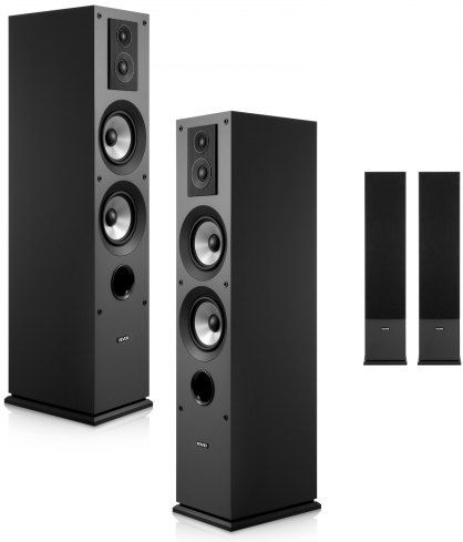 Vevor WYLDSYSQ2GZ5ZR9RE001V0 Paar Hi-Fi Lautsprecher Boden 145W 3 Anzahl von Fahrern Schwarz