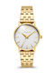 Vogue Women's Watch with Gold Metal Bracelet