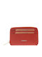 Small Leather Women's Wallet Classic with RFID Orange