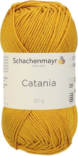 Fir De Tricotat Croșetat 100% Bumbac Grosime Fir Nr 2 Subțire Lungime 125 M Greutate 50g Catania Auriu 00249