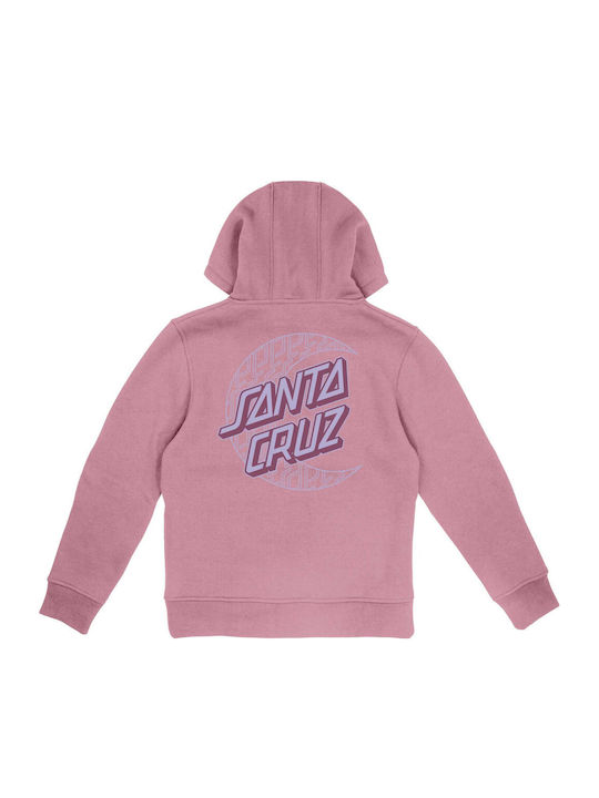 Kids Sweatshirt with Hood and Pockets Fleece Pink