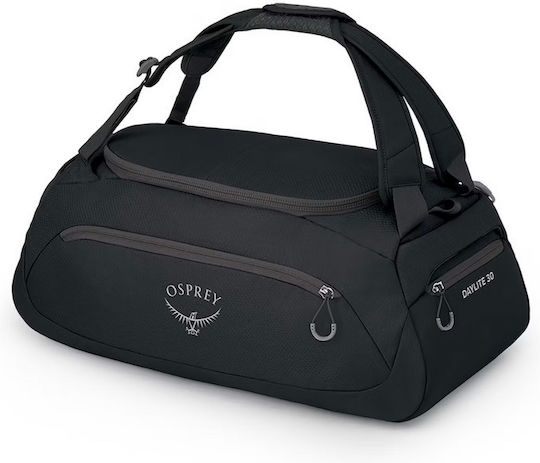 Osprey Travel Bag Σακ Βουαγιάζ Πλάτης 30lt Μαύρο Υφασμάτινο M30εκ.