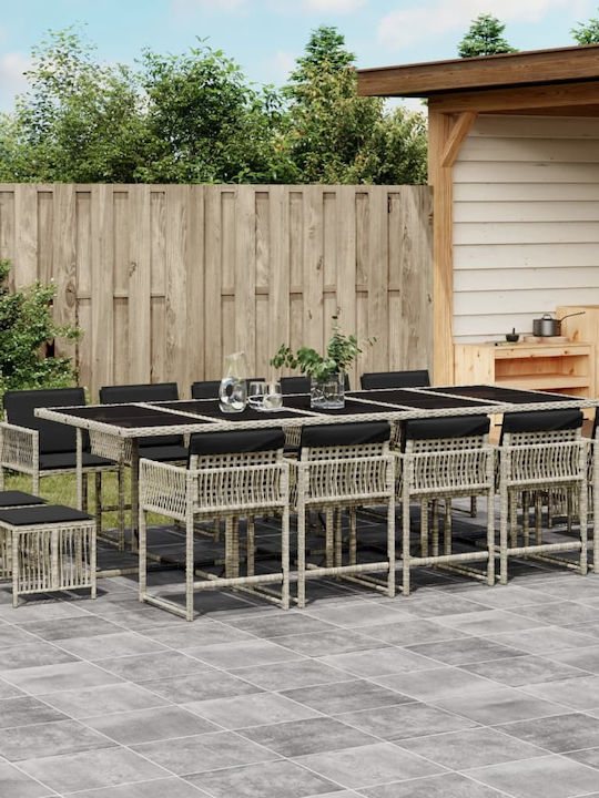 vidaXL Garden & Outdoor Furniture Set 15 Pieces...