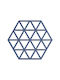 Zone Denmark Silicone Placemats Blue 16x14cm