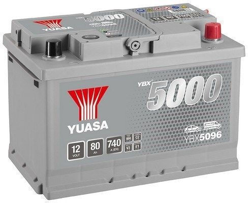 Yuasa Batterie Auto mit Kapazität 80Ah und CCA 740A