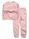 Kids Sweatpants Set Pink 2pcs