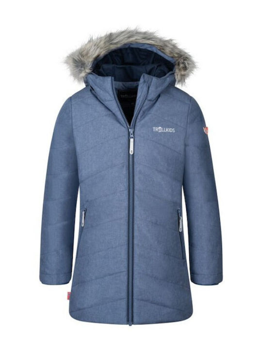 Wasserdicht Kinder Freizeitjacke Winddicht mit Kapuze Blau