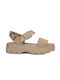 Γυναικεία Σανδάλια Flatforms Μπεζ