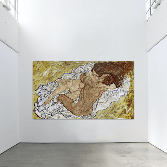Καμβάς Egon Schiele Καθισμένο Ζευγάρι 96χ167