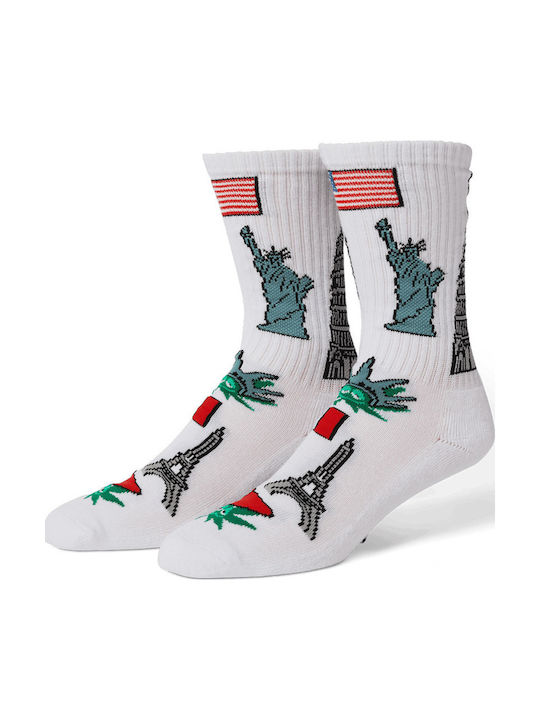 HUF Green Buddy Tourist Men's Socks White