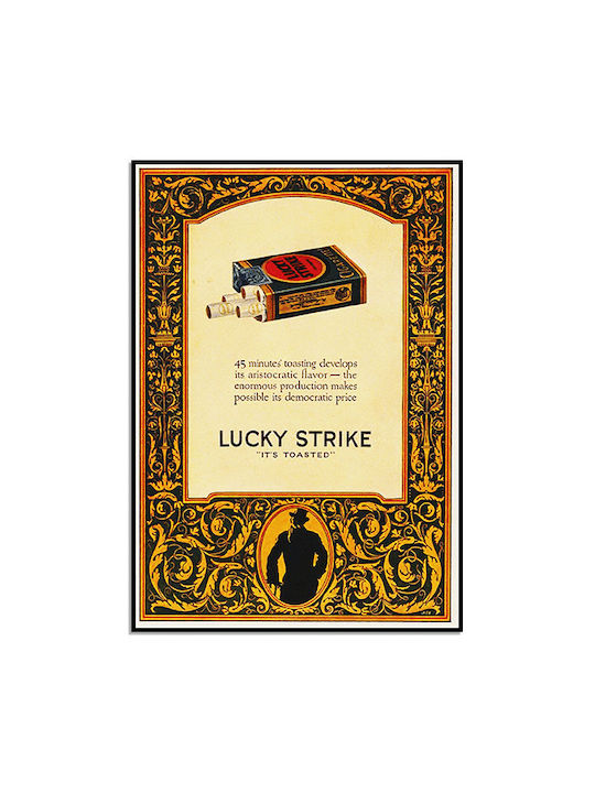 Плакат Lucky Strike Типографски 30x40