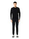Langarm-Pullover Schwarz