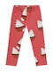 Kids Legging Long Chocolate Red Brick