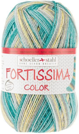 Wolle Garn Socken 4 Farben 439 M Scholler Fortissima Türkis 2488