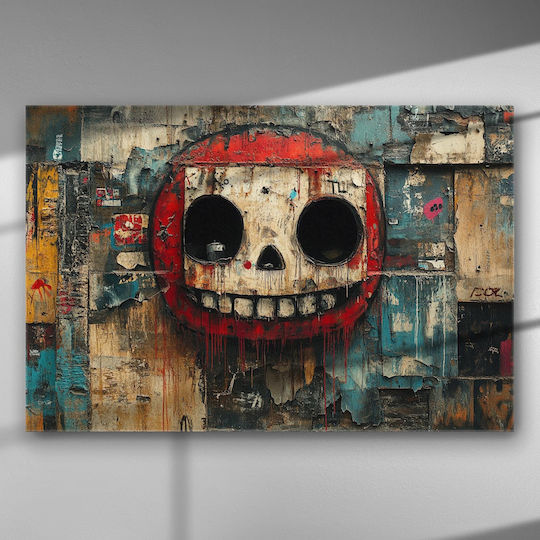 Städtische Kunst Antikonventionelle Perspektive – Gemälde Segeltuch 150 x 100 cm