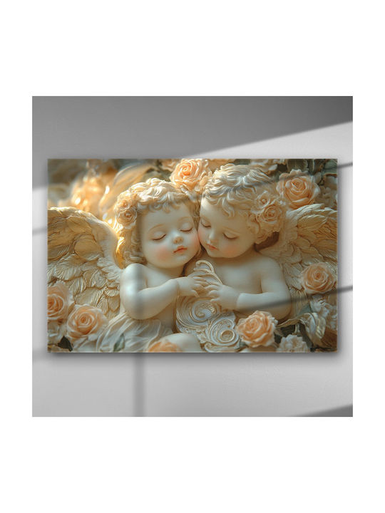 Dreamy Angels Roses – Canvas Painting 67 X 45cm