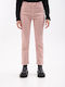 High Waist Women's Jean Trousers in Bootcut Fit Pink