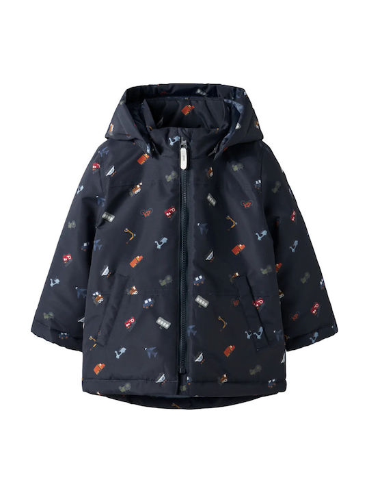 Kids' Casual Jacket Short with Hood Dark Sapphire