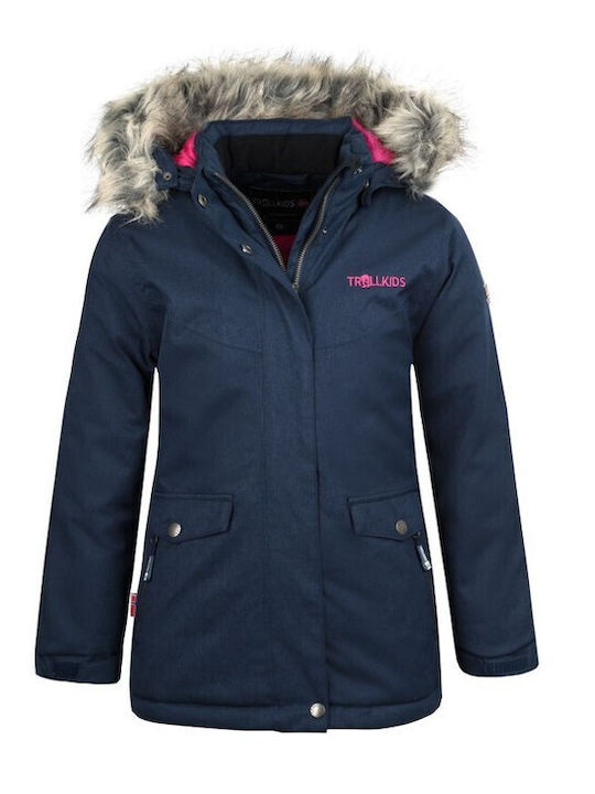 Wasserdicht Kinder Freizeitjacke Winddicht Marineblau