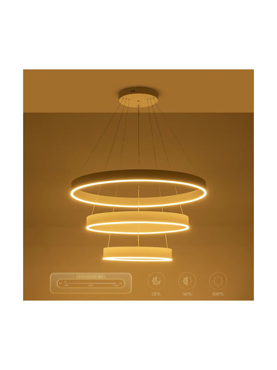 GloboStar Venom Pendant Light White 80x80x60cm