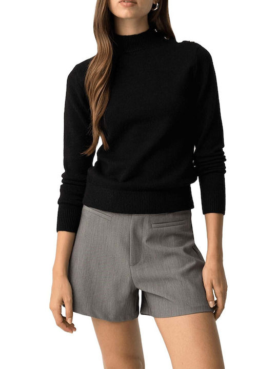Tiffosi Women's Sweater Turtleneck Black