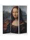 Leonardo Da Vinci Μόνα Λίζα! Dekorativer Raumteiler Hölzernes 280x180cm